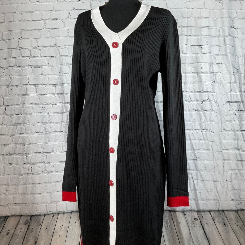 Lightweight long-sleeved sweater dress